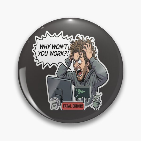 Item preview, Why Wont You Work? - Funny Programmer Frustration Sticker designed and sold by islam gamal.