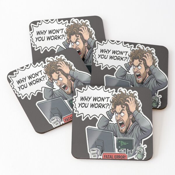 Item preview, Why Wont You Work? - Funny Programmer Frustration Sticker designed and sold by islam gamal.