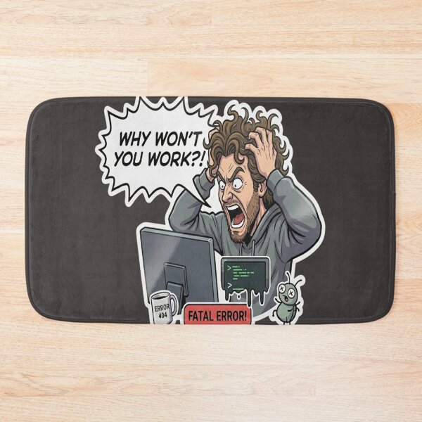 Item preview, Why Wont You Work? - Funny Programmer Frustration Sticker designed and sold by islam gamal.