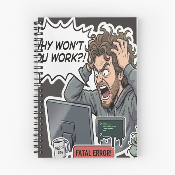 Item preview, Why Wont You Work? - Funny Programmer Frustration Sticker designed and sold by islam gamal.