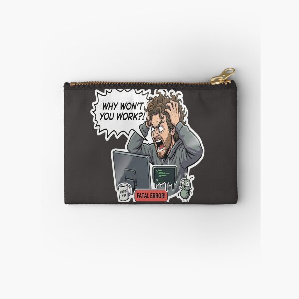 Item preview, Why Wont You Work? - Funny Programmer Frustration Sticker designed and sold by islam gamal.