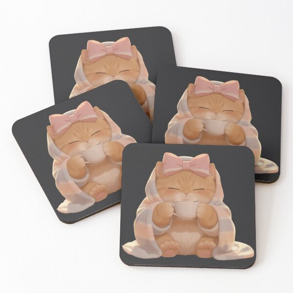 Item preview, Chubby Cat Cozy Morning Coffee designed and sold by Moody Vibes Studio.