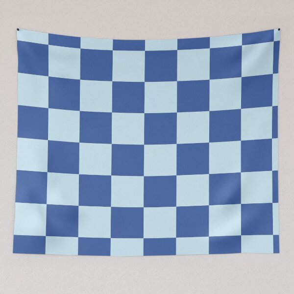 Item preview, Blue and Light Blue Checkered Pattern designed and sold by Designs by IMA.