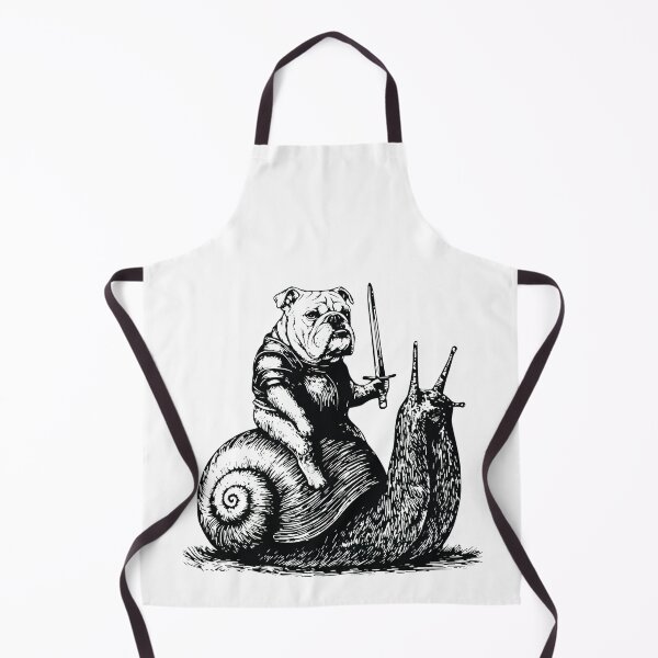 Item preview, Armored Bulldog Riding Snail Knight Sword designed and sold by SoyLamderma.
