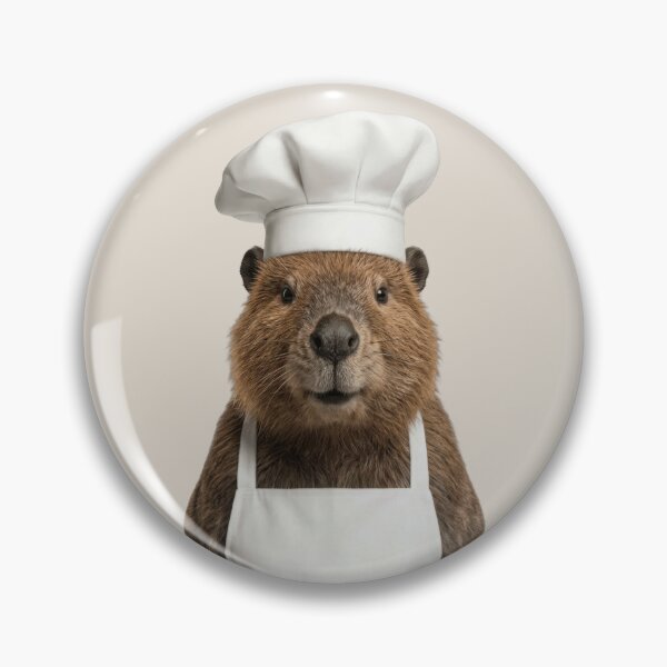 Item preview, Funny Beaver Chef Realistic Animal Cooking Humor Art designed and sold by LazyOwlStore.