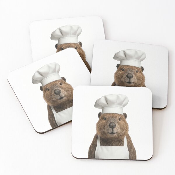 Item preview, Funny Beaver Chef Realistic Animal Cooking Humor Art designed and sold by LazyOwlStore.