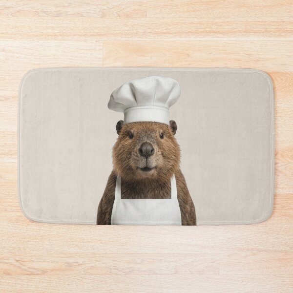 Item preview, Funny Beaver Chef Realistic Animal Cooking Humor Art designed and sold by LazyOwlStore.