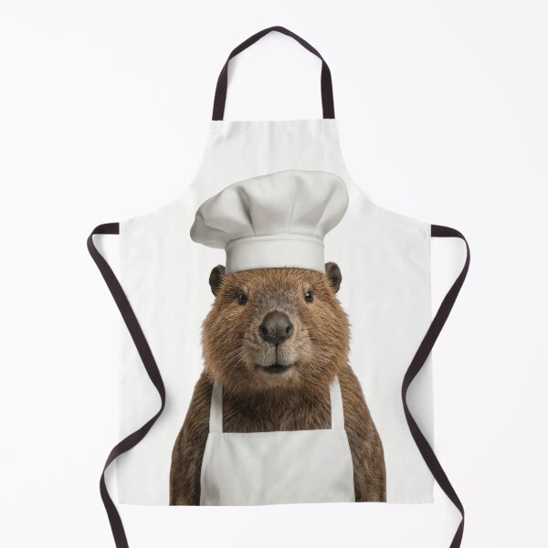 Item preview, Funny Beaver Chef Realistic Animal Cooking Humor Art designed and sold by LazyOwlStore.
