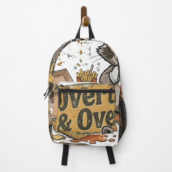Item preview,  Funny Retro Raccoon Overthinking and Overeating Vintage designed and sold by  Bold Border Studio..