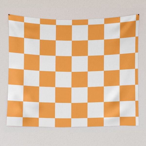 Item preview, Orange and White Checkered Pattern designed and sold by Designs by IMA.