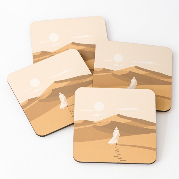 Item preview, Desert Wanderer | Minimalist Dune Art Print designed and sold by VariusDesigns.