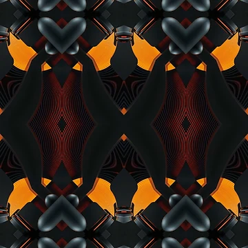 Artwork thumbnail, Dark Ember Tech Pattern by ScreenPin