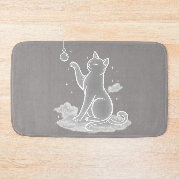 Item preview, Dreamy Ghost Cat Reaching for Stars — Celestial Cloud Art for Cat Lovers designed and sold by Designer Forever ⭐⭐⭐⭐⭐.