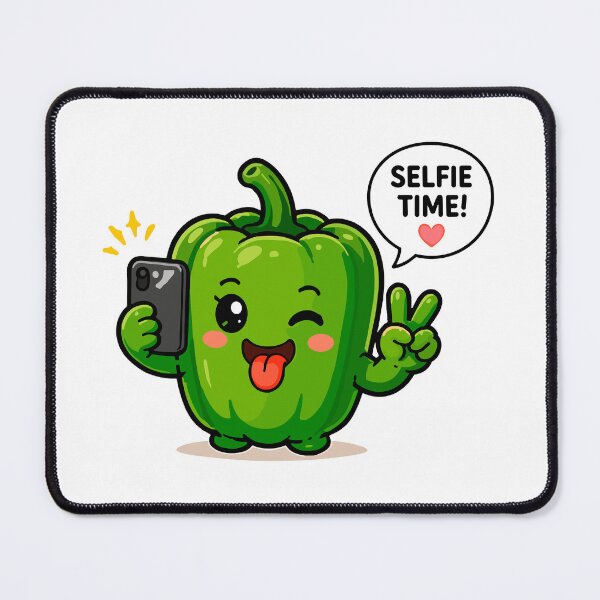Item preview, Cute Pepper Selfie Cartoon designed and sold by Krincydigitalart.