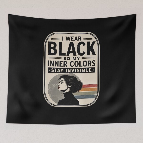 Item preview, I Wear Black On Purpose designed and sold by FreshPixelArt.