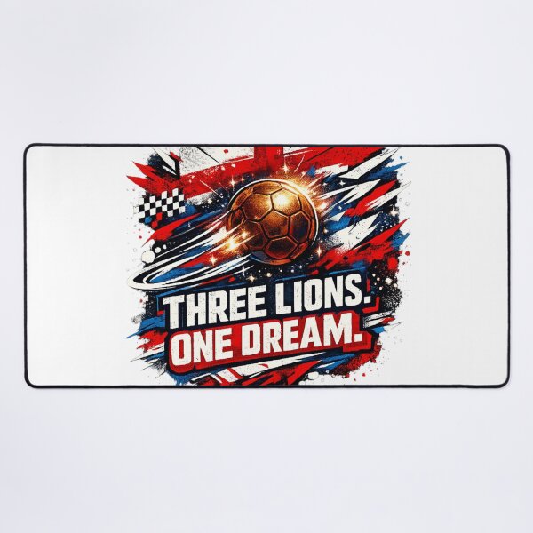 Item preview, England World Cup Streetwear Football Design | Three Lions One Dream | England Fan Tee designed and sold by bazstees54.