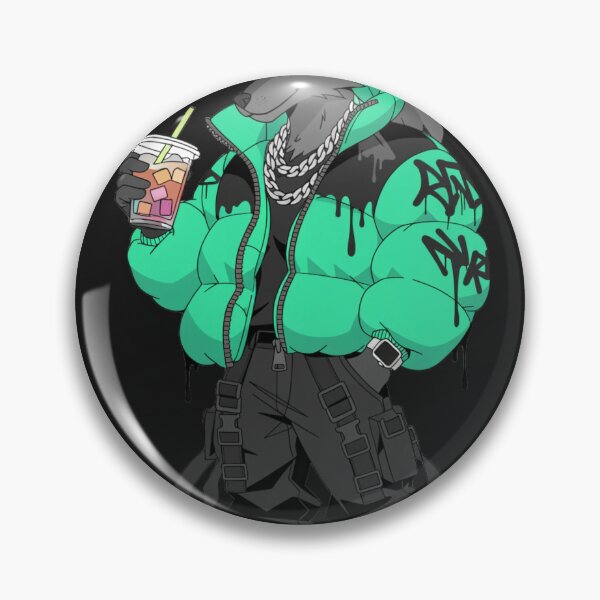 Item preview, Cool Wolf Streetwear Mint Green Puffer Jacket Anime designed and sold by zegistor ☑️⭐⭐⭐⭐⭐.