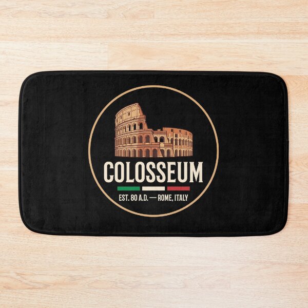 Item preview, Colosseum Rome Italy - Established 80 A.D. Luxury Travel Emblem designed and sold by Canvas Vibe Studio.