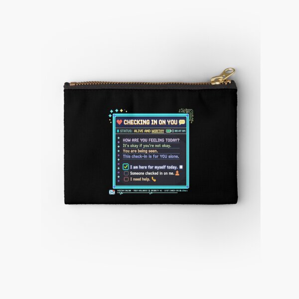 Item preview, Checking In On You: Pixel Art Mental Health Graphic designed and sold by artlife4.
