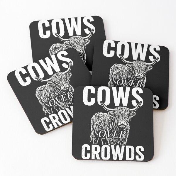 Item preview, Cows Over Crowds Highland Cow Animal Lover Introvert Farm Life designed and sold by SofenArt.