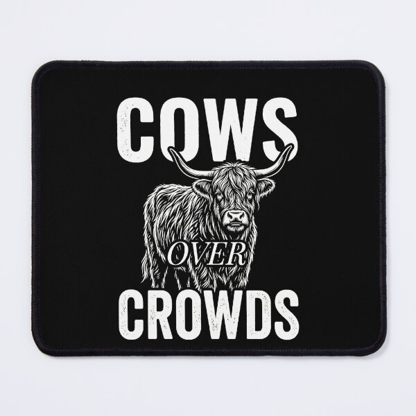 Item preview, Cows Over Crowds Highland Cow Animal Lover Introvert Farm Life designed and sold by SofenArt.