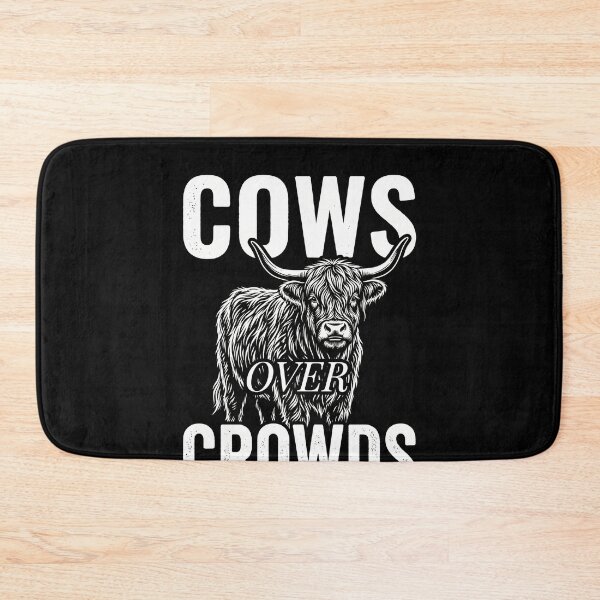 Item preview, Cows Over Crowds Highland Cow Animal Lover Introvert Farm Life designed and sold by SofenArt.