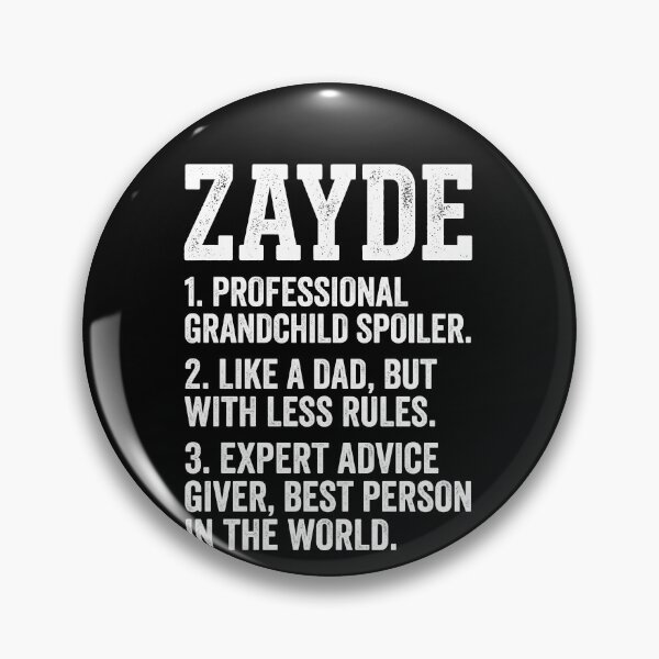 Item preview, Zayde 1. Professional Grandchild Spoiler. 2. Like A Dad, But With Less Rules. 3. Expert Advice Giver, Best Person In The World. Grandfather Jewish Grandparent Gift designed and sold by SofenArt.