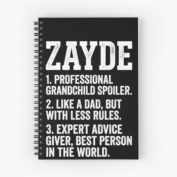 Item preview, Zayde 1. Professional Grandchild Spoiler. 2. Like A Dad, But With Less Rules. 3. Expert Advice Giver, Best Person In The World. Grandfather Jewish Grandparent Gift designed and sold by SofenArt.