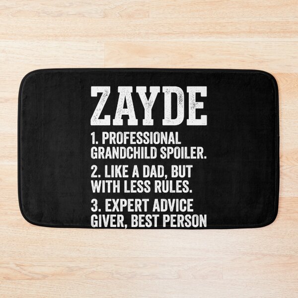 Item preview, Zayde 1. Professional Grandchild Spoiler. 2. Like A Dad, But With Less Rules. 3. Expert Advice Giver, Best Person In The World. Grandfather Jewish Grandparent Gift designed and sold by SofenArt.
