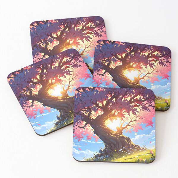 Item preview, Cherry Blossoms in the Sunset Over a Mountain Valley designed and sold by Jo Art.