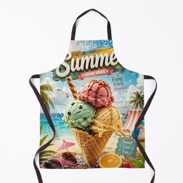 Item preview, Summer Ice Cream Delight | Tropical Vibes Artwork designed and sold by Sticleg.