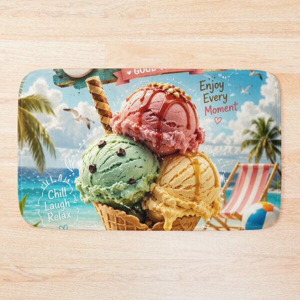 Item preview, Summer Ice Cream Delight | Tropical Vibes Artwork designed and sold by Sticleg.