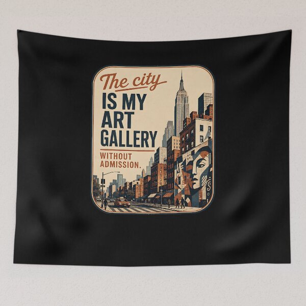 Item preview, City Is My Art Gallery designed and sold by FreshPixelArt.