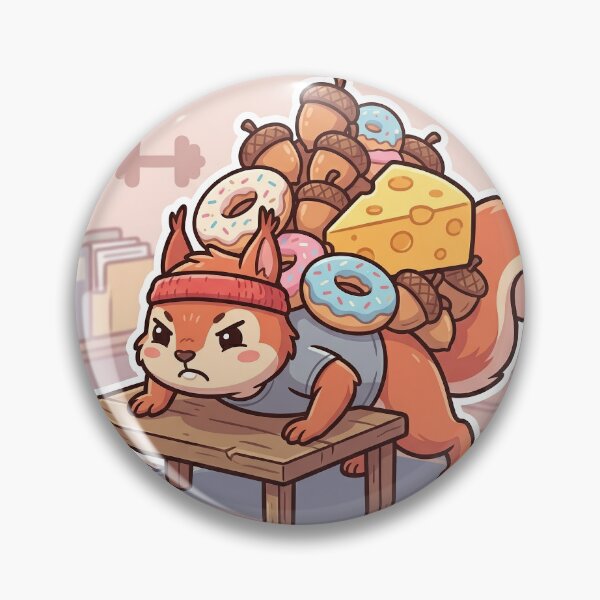 Item preview, Cheat Day Squirrel Funny Fitness Gym Fail designed and sold by SoftAuraStudi0.