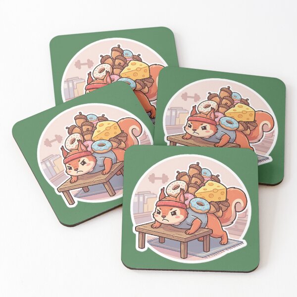 Item preview, Cheat Day Squirrel Funny Fitness Gym Fail designed and sold by SoftAuraStudi0.