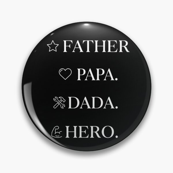 Item preview, Father Papa Dada Hero Minimalist Dad Typography designed and sold by TeNovaStudio.