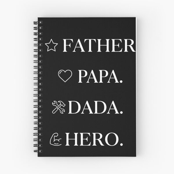 Item preview, Father Papa Dada Hero Minimalist Dad Typography designed and sold by TeNovaStudio.