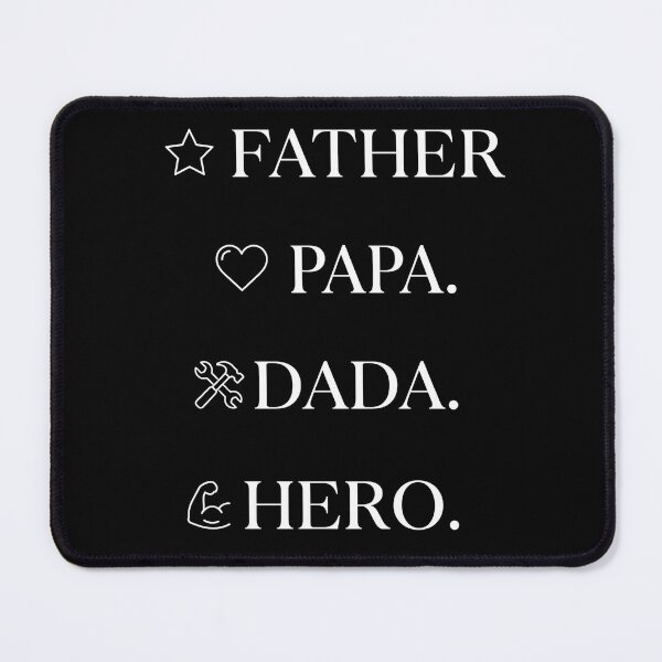 Item preview, Father Papa Dada Hero Minimalist Dad Typography designed and sold by TeNovaStudio.