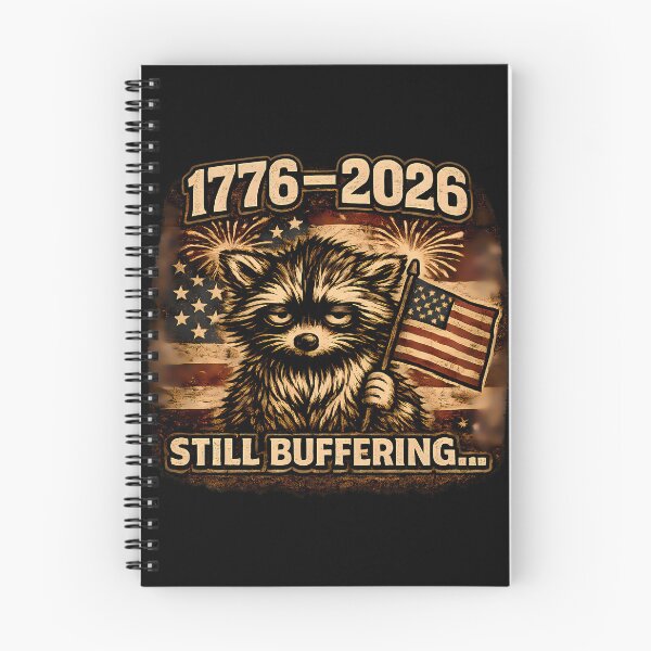 Item preview, Still Buffering 1776-2026 Raccoon Shirt, Funny 4th of July 250th Anniversary Tee designed and sold by clockedoutwearshop.