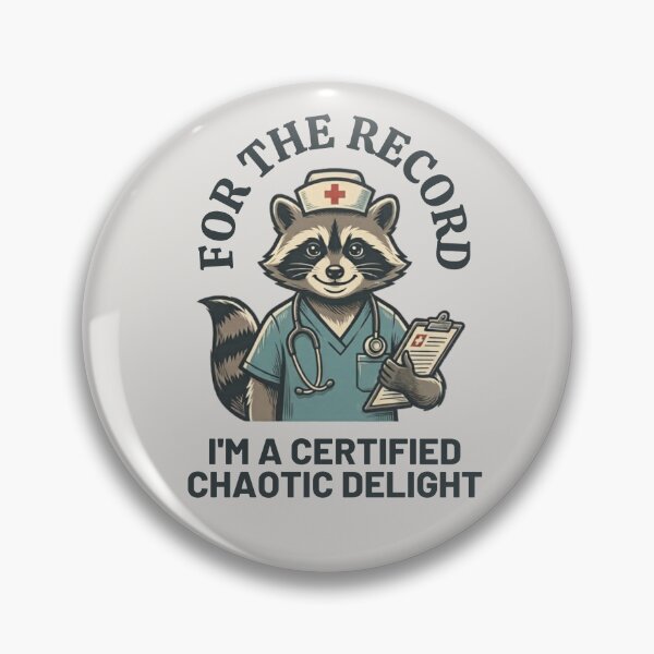 Item preview, Certified Chaotic Delight Nurse Raccoon designed and sold by laughingshirts.