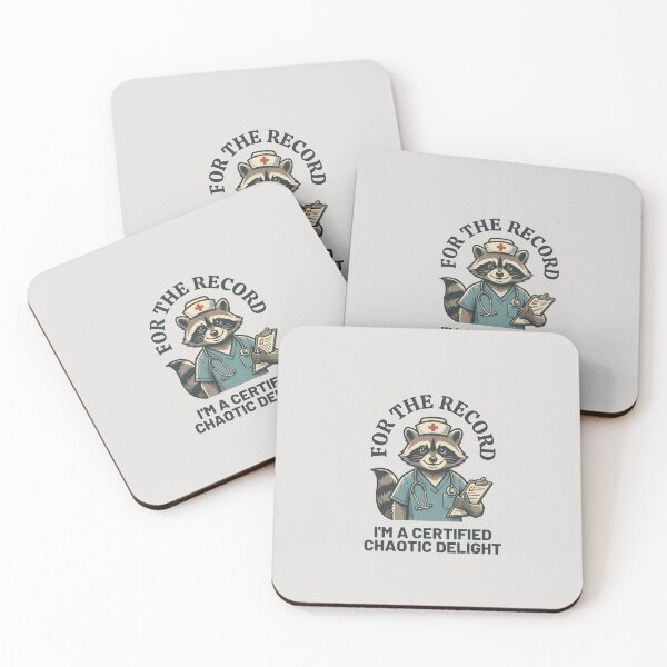 Item preview, Certified Chaotic Delight Nurse Raccoon designed and sold by laughingshirts.