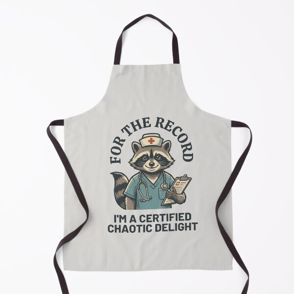 Item preview, Certified Chaotic Delight Nurse Raccoon designed and sold by laughingshirts.