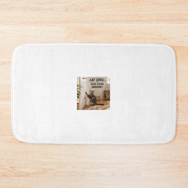 Item preview, Cat Logic Door Closed Emergency designed and sold by LovelyCatGalaxy.