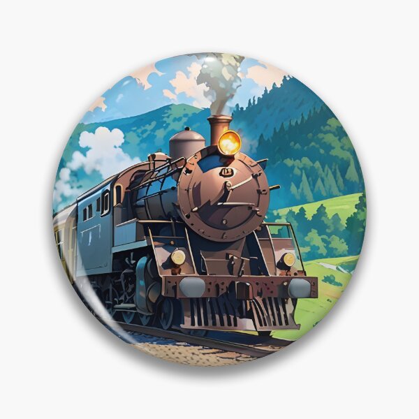 Item preview, Vintage Steam Train Traversing a Picturesque Landscape designed and sold by Jo Art.