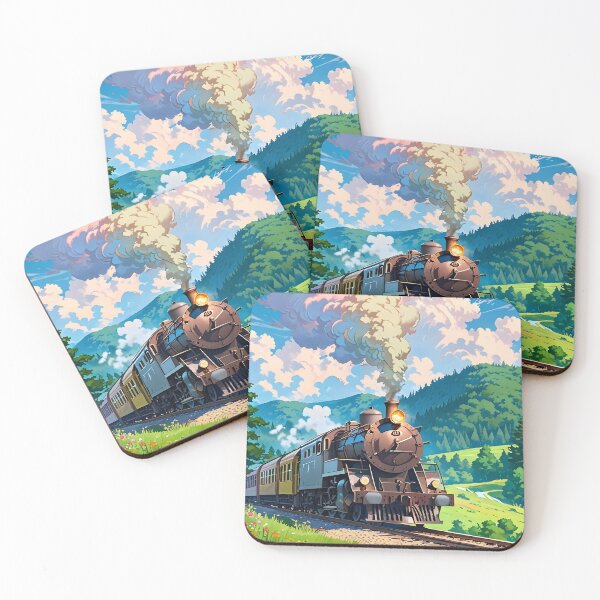 Item preview, Vintage Steam Train Traversing a Picturesque Landscape designed and sold by Jo Art.