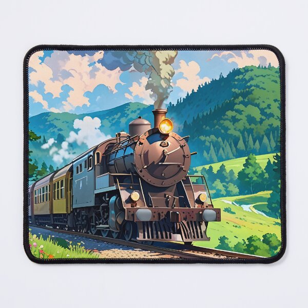 Item preview, Vintage Steam Train Traversing a Picturesque Landscape designed and sold by Jo Art.