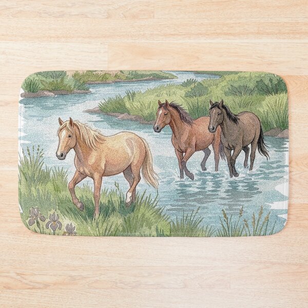 Item preview, Vintage Wild Horses Shirt Retro Western Graphic Tee Nature Lover Cowboy Aesthetic Landscape Shirt designed and sold by LessIsLoud.