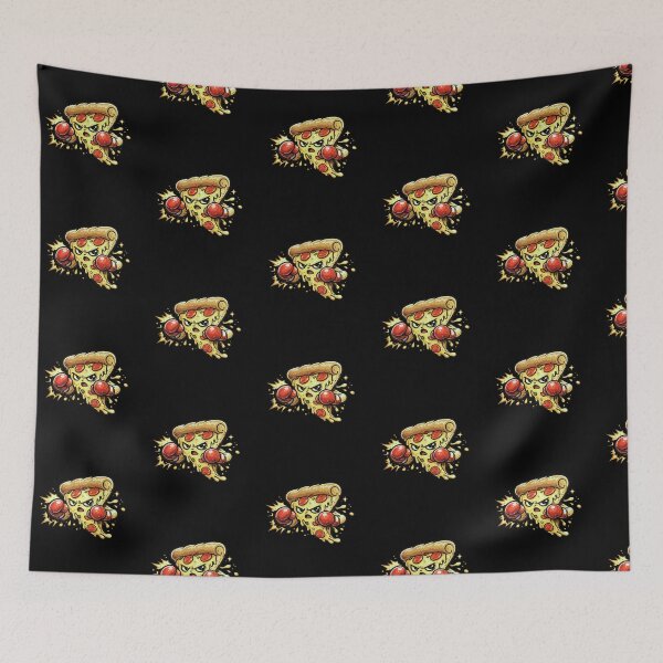 Item preview, Angry Pizza Slice in Boxing Gloves Fighting Stance – Bold Vivid Cartoon Illustration designed and sold by OnPointOutfits.