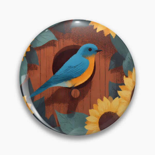 Item preview, Cozy Birdhouse Bluebird designed and sold by pumsquare.
