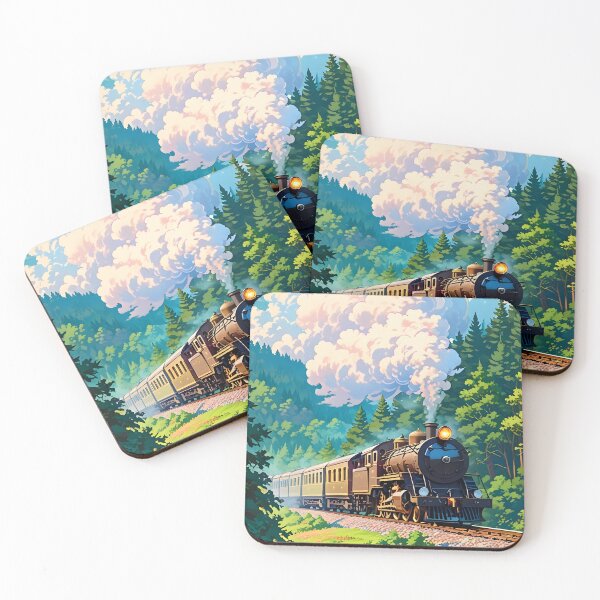 Item preview, Copy of Vintage Steam Train Traversing a Picturesque Landscape designed and sold by Jo Art.